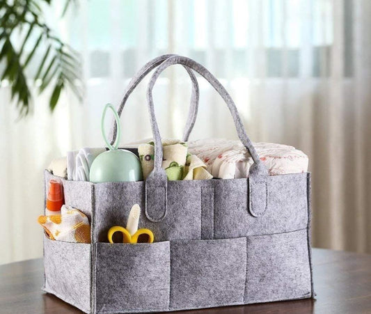 Baby Diaper Caddy Organiser – Grey